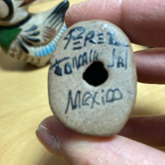 Lot of Tonala Birds Pottery Artist Signed - Picture 7 of 9